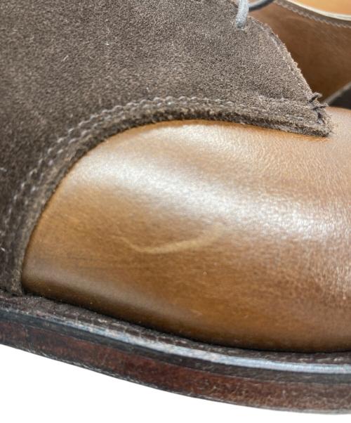 Crockett & Jones（クロケット＆ジョーンズ）Crockett & Jones (クロケット＆ジョーンズ) BEAMS F (ビームスエフ) コンビサドルシューズ ブラウン サイズ:6 1/2　Eの古着・服飾アイテム