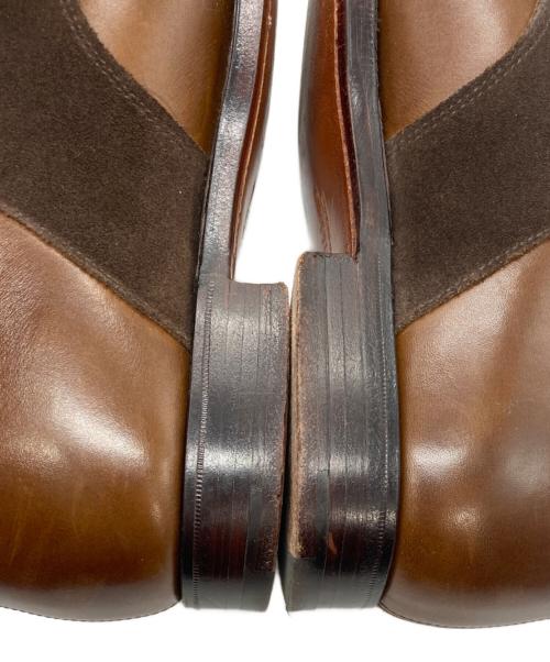 Crockett & Jones（クロケット＆ジョーンズ）Crockett & Jones (クロケット＆ジョーンズ) BEAMS F (ビームスエフ) コンビサドルシューズ ブラウン サイズ:6 1/2　Eの古着・服飾アイテム