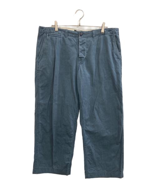 L.L.Bean（エルエルビーン）L.L.Bean (エルエルビーン) コットンワイドパンツ ブルー サイズ:36の古着・服飾アイテム