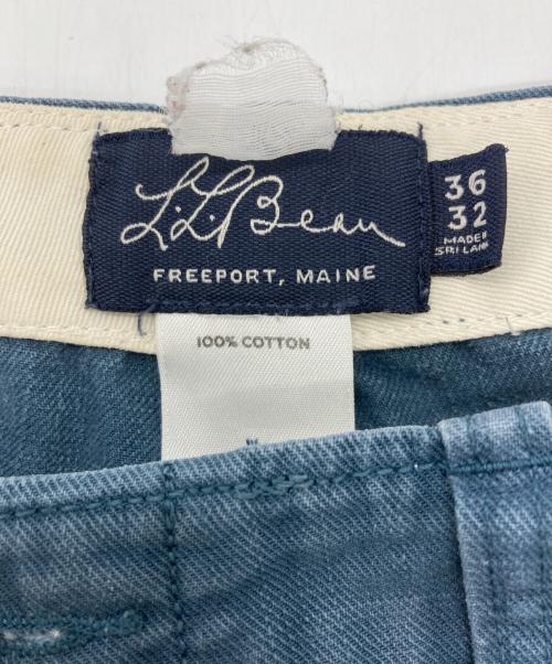 L.L.Bean（エルエルビーン）L.L.Bean (エルエルビーン) コットンワイドパンツ ブルー サイズ:36の古着・服飾アイテム