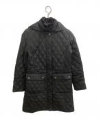 LAUREN RALPH LAURENローレンラルフローレン）の古着「パイピング キルティングコート」｜ブラック