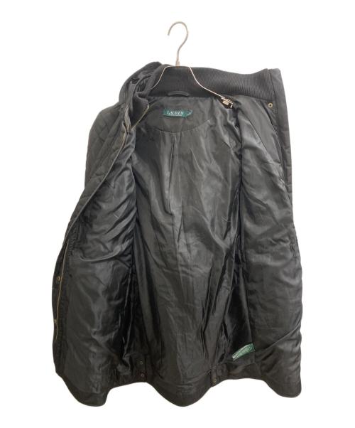 LAUREN RALPH LAUREN（ローレンラルフローレン）LAUREN RALPH LAUREN (ローレンラルフローレン) パイピング キルティングコート ブラック サイズ:XSの古着・服飾アイテム