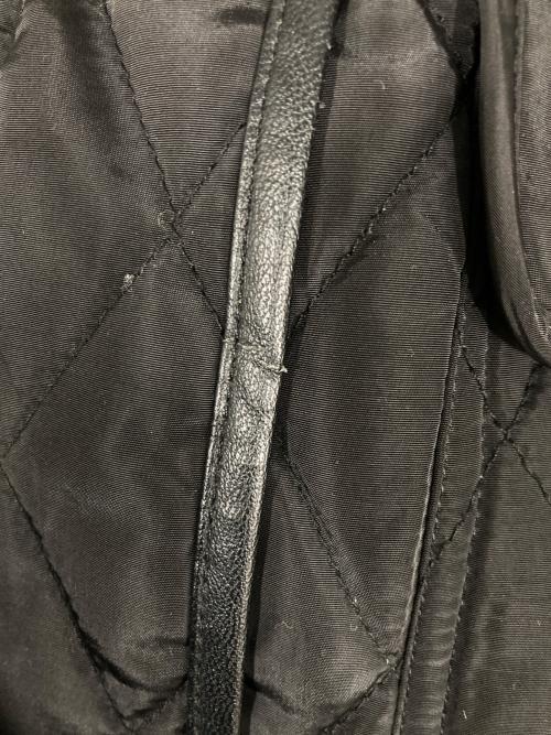 LAUREN RALPH LAUREN（ローレンラルフローレン）LAUREN RALPH LAUREN (ローレンラルフローレン) パイピング キルティングコート ブラック サイズ:XSの古着・服飾アイテム