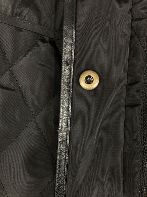 LAUREN RALPH LAUREN（ローレンラルフローレン）LAUREN RALPH LAUREN (ローレンラルフローレン) パイピング キルティングコート ブラック サイズ:XSの古着・服飾アイテム