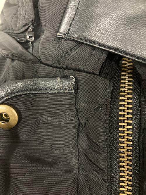 LAUREN RALPH LAUREN（ローレンラルフローレン）LAUREN RALPH LAUREN (ローレンラルフローレン) パイピング キルティングコート ブラック サイズ:XSの古着・服飾アイテム