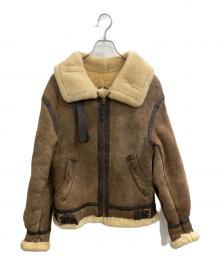 AVIREX（アヴィレックス）の古着「B-3 ムートンジャケット」｜ブラウン