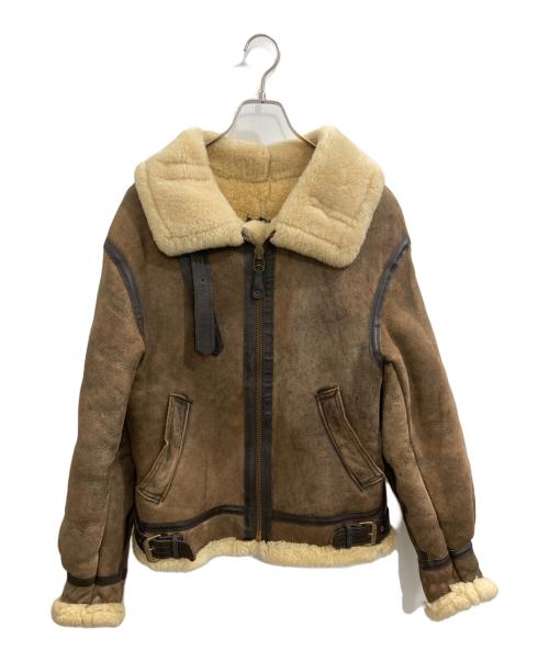 AVIREX（アヴィレックス）AVIREX (アヴィレックス) B-3 ムートンジャケット ブラウン サイズ:38の古着・服飾アイテム