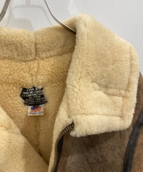 AVIREX（アヴィレックス）AVIREX (アヴィレックス) B-3 ムートンジャケット ブラウン サイズ:38の古着・服飾アイテム