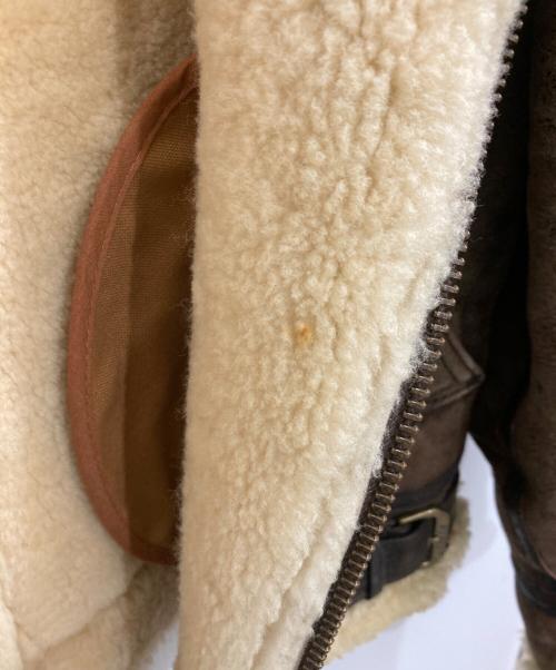 AVIREX（アヴィレックス）AVIREX (アヴィレックス) B-3 ムートンジャケット ブラウン サイズ:38の古着・服飾アイテム