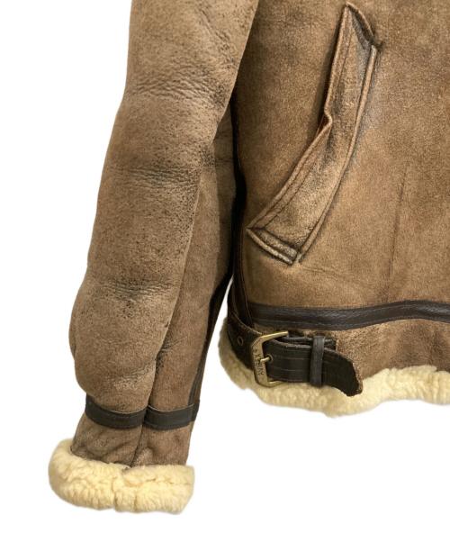 AVIREX（アヴィレックス）AVIREX (アヴィレックス) B-3 ムートンジャケット ブラウン サイズ:38の古着・服飾アイテム