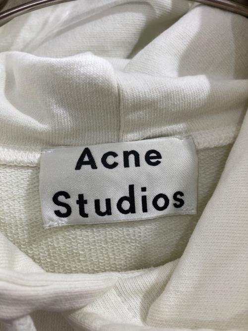 Acne studios（アクネ ストゥディオズ）Acne studios (アクネ ストゥディオス) Cropped Hoodie/クロップド フーディ アイボリー サイズ:Mの古着・服飾アイテム