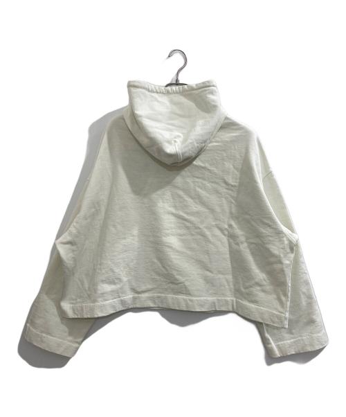 Acne studios（アクネ ストゥディオズ）Acne studios (アクネ ストゥディオス) Cropped Hoodie/クロップド フーディ アイボリー サイズ:Mの古着・服飾アイテム