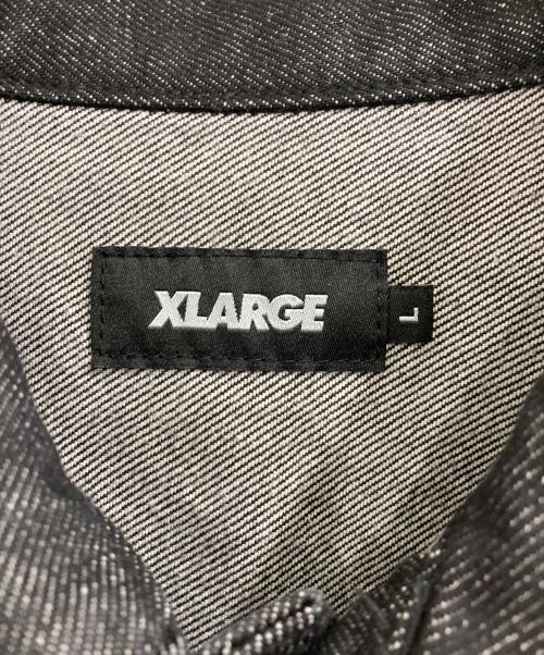 X-LARGE（エクストララージ）X-LARGE (エクストララージ) STAR LOGO DENIM JACKET スター ロゴ デニム ジャケット ブラック サイズ:Lの古着・服飾アイテム