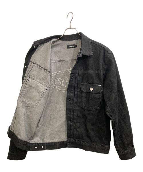 X-LARGE（エクストララージ）X-LARGE (エクストララージ) STAR LOGO DENIM JACKET スター ロゴ デニム ジャケット ブラック サイズ:Lの古着・服飾アイテム