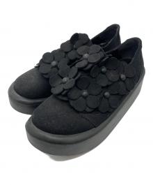 TOKYO BOPPER（トーキョーボッパー）の古着「フラワープラットフォームスニーカー」｜ブラック