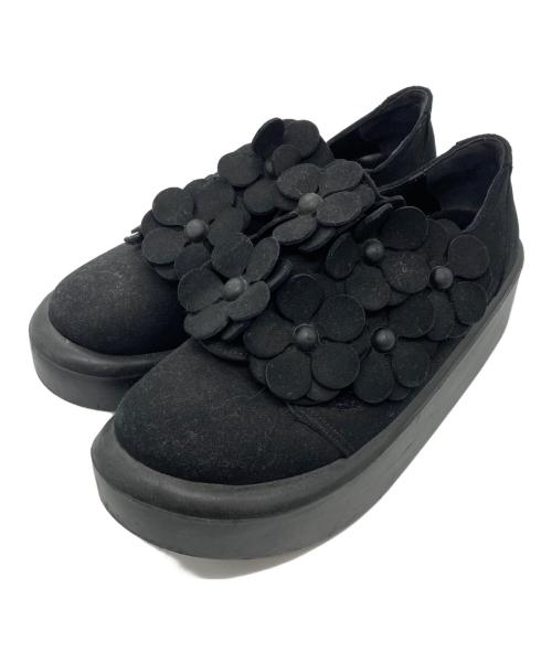 TOKYO BOPPER（トーキョーボッパー）TOKYO BOPPER (トーキョーボッパー) フラワープラットフォームスニーカー ブラック サイズ:24.0cmの古着・服飾アイテム