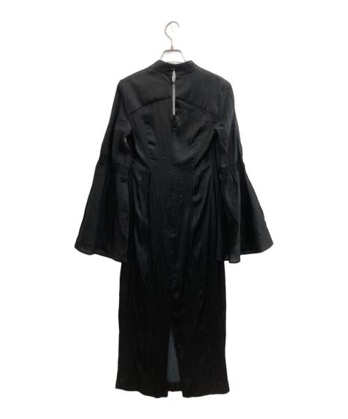 Knuth Marf（クヌースマーフ）Knuth Marf (クヌースマーフ) フレアスリーブワンピース ブラック サイズ:Fの古着・服飾アイテム