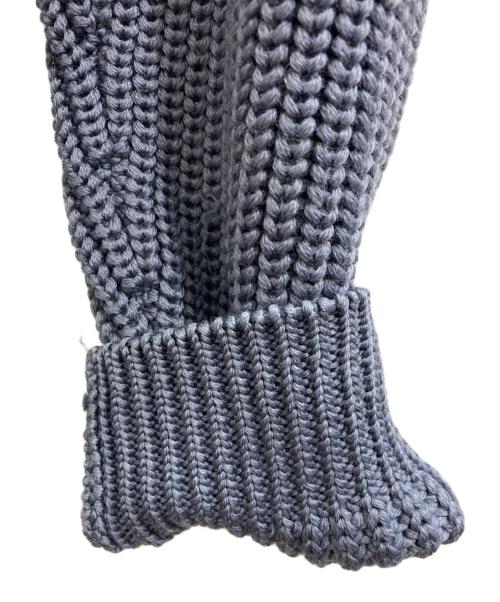 BATONER（バトナ―）BATONER (バトナ―) SIGNATURE CREW NECK/シグネチャーニット ブルー サイズ:2の古着・服飾アイテム