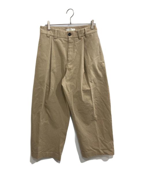 STUDIO NICHOLSON（スタジオ ニコルソン）STUDIO NICHOLSON (スタジオ ニコルソン) BUSHEL VOLUME PANTS/ボリューム　パンツブッシェル キャメル サイズ:Sの古着・服飾アイテム
