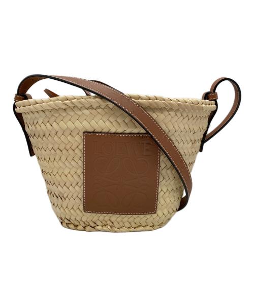 LOEWE（ロエベ）LOEWE (ロエベ) ドローストリング バケットバッグ ミニ ナチュラル/タンの古着・服飾アイテム