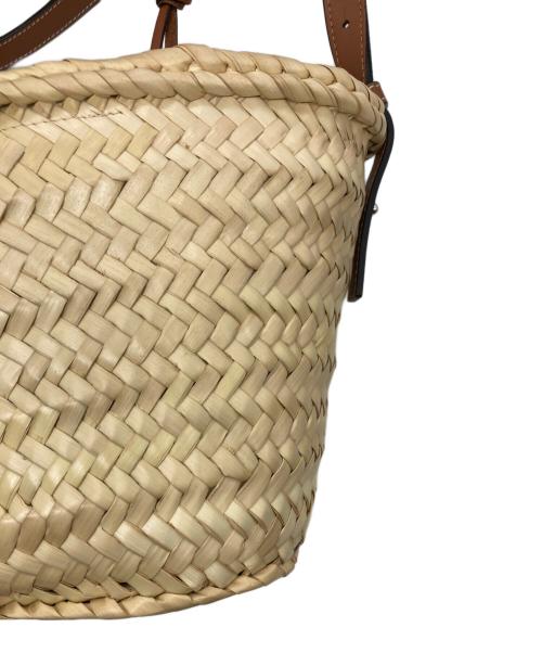 LOEWE（ロエベ）LOEWE (ロエベ) ドローストリング バケットバッグ ミニ ナチュラル/タンの古着・服飾アイテム