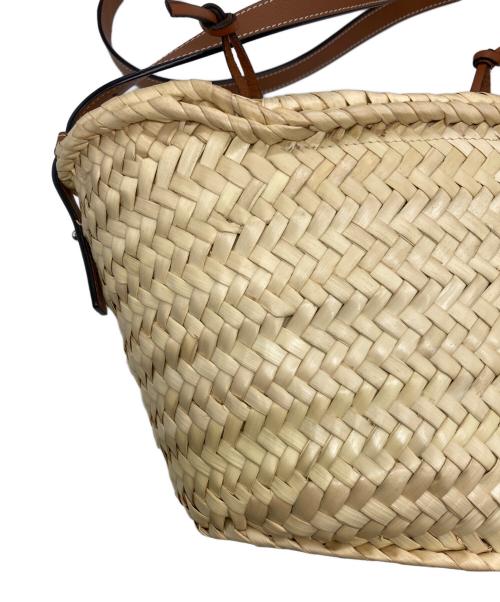 LOEWE（ロエベ）LOEWE (ロエベ) ドローストリング バケットバッグ ミニ ナチュラル/タンの古着・服飾アイテム