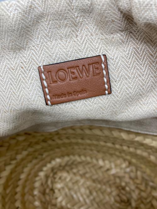 LOEWE（ロエベ）LOEWE (ロエベ) ドローストリング バケットバッグ ミニ ナチュラル/タンの古着・服飾アイテム