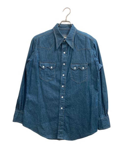 RE-PURPOSE（リパーパス）RE-PURPOSE　 (リパーパス) DENIM WESTERN SHIRT/デニム ウエスタンシャツ インディゴ サイズ:Mの古着・服飾アイテム