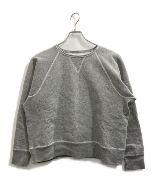 RE-PURPOSE（リパーパス）RE-PURPOSE (リパーパス) fr neck sweat sh/スウェット グレー サイズ:Mの古着・服飾アイテム