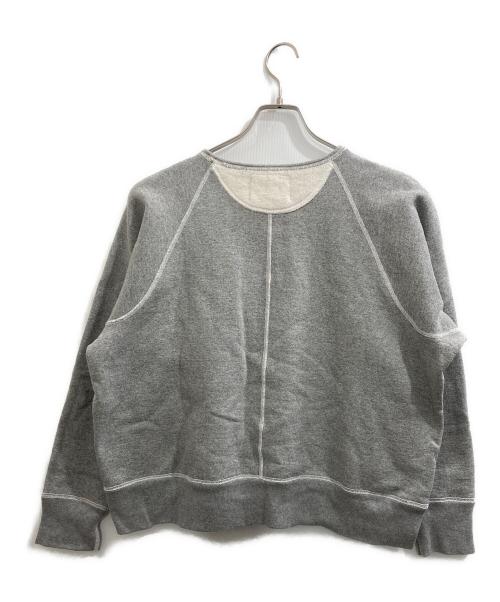 RE-PURPOSE（リパーパス）RE-PURPOSE (リパーパス) fr neck sweat sh/スウェット グレー サイズ:Mの古着・服飾アイテム