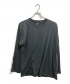 BATONERバトナ―）の古着「DRY WOOL LONG T-SHIRT/ドライウール ロンT」｜チャコールグレー