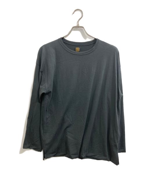 BATONER（バトナ―）BATONER　 (バトナ―) DRY WOOL LONG T-SHIRT/ドライウール ロンT チャコールグレー サイズ:2の古着・服飾アイテム