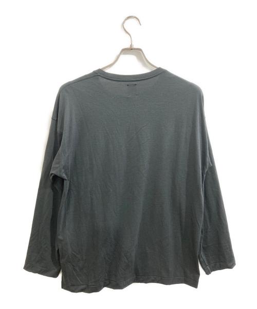 BATONER（バトナ―）BATONER　 (バトナ―) DRY WOOL LONG T-SHIRT/ドライウール ロンT チャコールグレー サイズ:2の古着・服飾アイテム