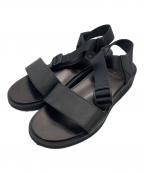 FOOTWORKSフットワークス）の古着「LEATHER SANDAL/レザーサンダル」｜ブラック