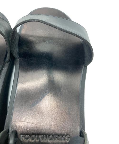 FOOTWORKS（フットワークス）FOOTWORKS　 (フットワークス) LEATHER SANDAL/レザーサンダル ブラック サイズ:25.5cmの古着・服飾アイテム