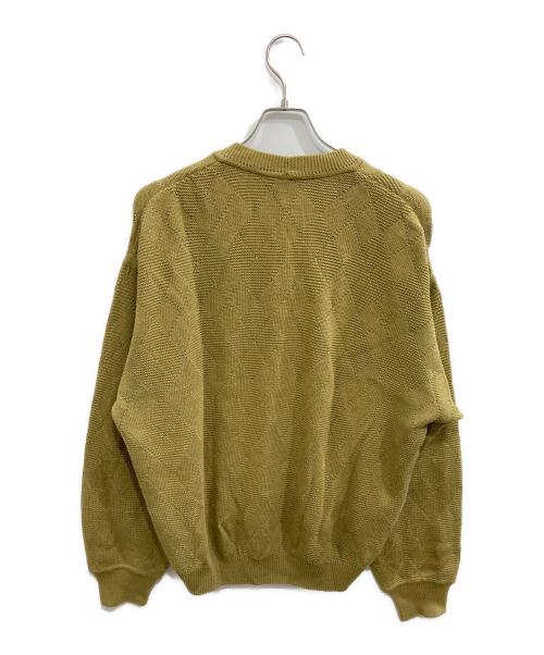 CELINE（セリーヌ）CELINE (セリーヌ) シルクブレンドVネックニット カーキ サイズ:52の古着・服飾アイテム