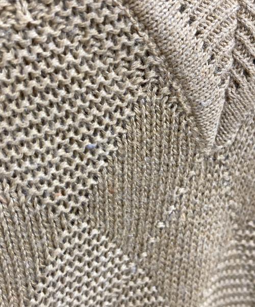 CELINE（セリーヌ）CELINE (セリーヌ) シルクブレンドVネックニット カーキ サイズ:52の古着・服飾アイテム