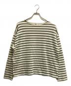 AURALEE×IENAオーラリー×イエナ）の古着「EXCLUSIVE BASQUE SHIRT WIDE」｜グリーン×ホワイト