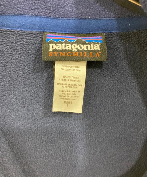 Patagonia（パタゴニア）Patagonia (パタゴニア) Simple Synchilla Jacket/シンプル シンチラジャケット ネイビー サイズ:Lの古着・服飾アイテム