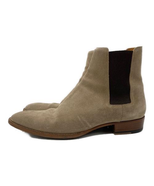 Saint Laurent Paris（サンローランパリ）Saint Laurent Paris (サンローランパリ) サイドゴアチェルシーブーツ ベージュ サイズ:43の古着・服飾アイテム