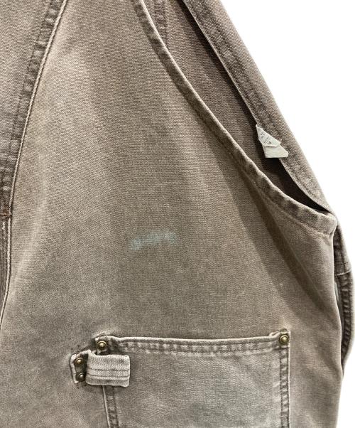 CarHartt（カーハート）CarHartt (カーハート) ダック オーバーオール ブラウン サイズ:42×30の古着・服飾アイテム