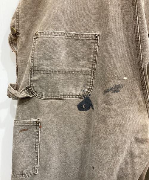 CarHartt（カーハート）CarHartt (カーハート) ダック オーバーオール ブラウン サイズ:42×30の古着・服飾アイテム