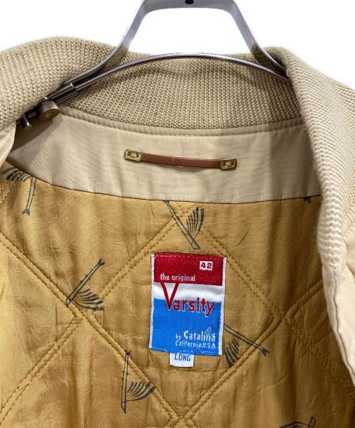 Varsity by Catalina（バーシティ バイ カタリーナ）Varsity by Catalina (バーシティ バイ カタリーナ) 70's ダービージャケット ベージュ サイズ:42の古着・服飾アイテム