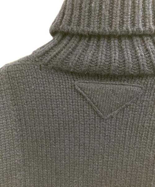 PRADA（プラダ）PRADA (プラダ) シェットランド タートルネックニット ネイビー サイズ:46の古着・服飾アイテム