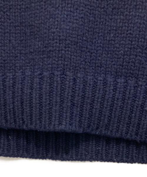PRADA（プラダ）PRADA (プラダ) シェットランド タートルネックニット ネイビー サイズ:46の古着・服飾アイテム