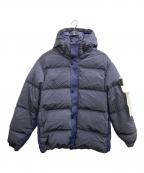 STONE ISLANDストーンアイランド）の古着「NYLON METAL IN ECONYL ANTI-DROP HOODED DOWN JACKET/ナイロンメタル ダウンジャケット」｜ブルー