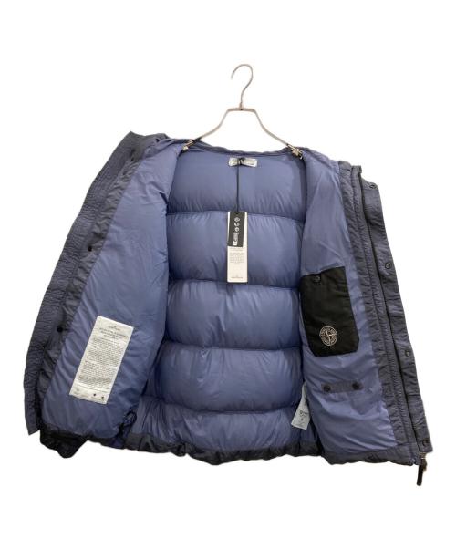 STONE ISLAND（ストーンアイランド）STONE ISLAND (ストーンアイランド) NYLON METAL IN ECONYL ANTI-DROP HOODED DOWN JACKET/ナイロンメタル ダウンジャケット ブルー サイズ:Mの古着・服飾アイテム