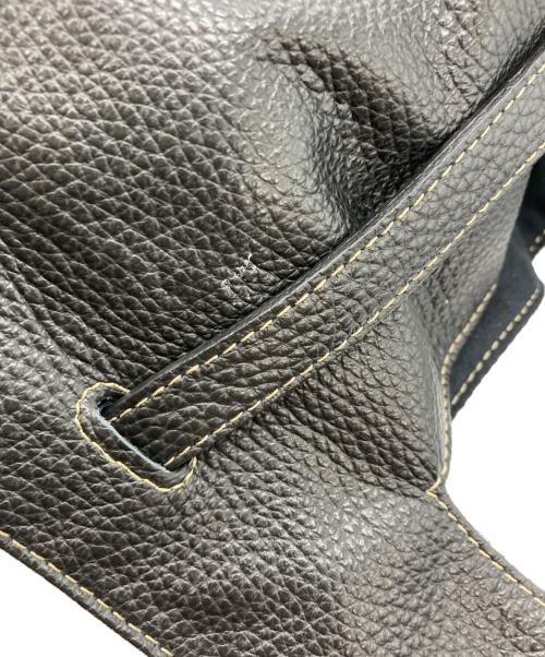 beautiful people（ビューティフルピープル）beautiful people (ビューティフルピープル) シュリンクレザー ラージマーケット バッグ/Large marcket bag in shrink leather ブラックの古着・服飾アイテム