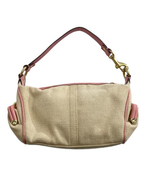 COACH（コーチ）COACH (コーチ) キャンバスタトゥー アクセサリーポーチ ハンドバッグ ベージュの古着・服飾アイテム