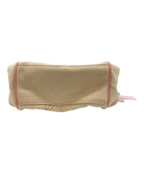 COACH（コーチ）COACH (コーチ) キャンバスタトゥー アクセサリーポーチ ハンドバッグ ベージュの古着・服飾アイテム